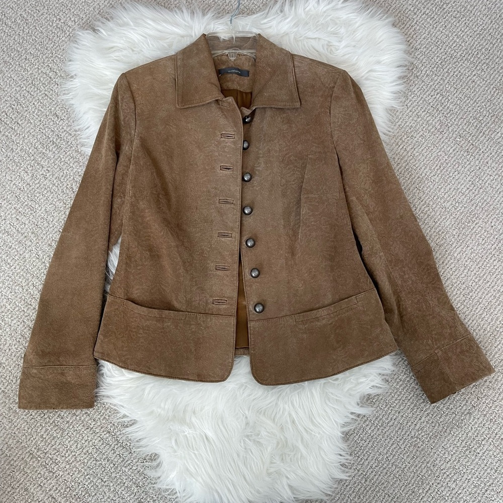 Women’s Size 8 Brown Suede Jacket